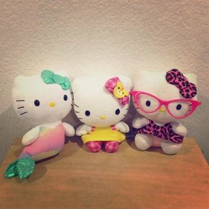 💯RARE HELLO KITTY💯COLLECTION BY SANRIO PLUSH LOT